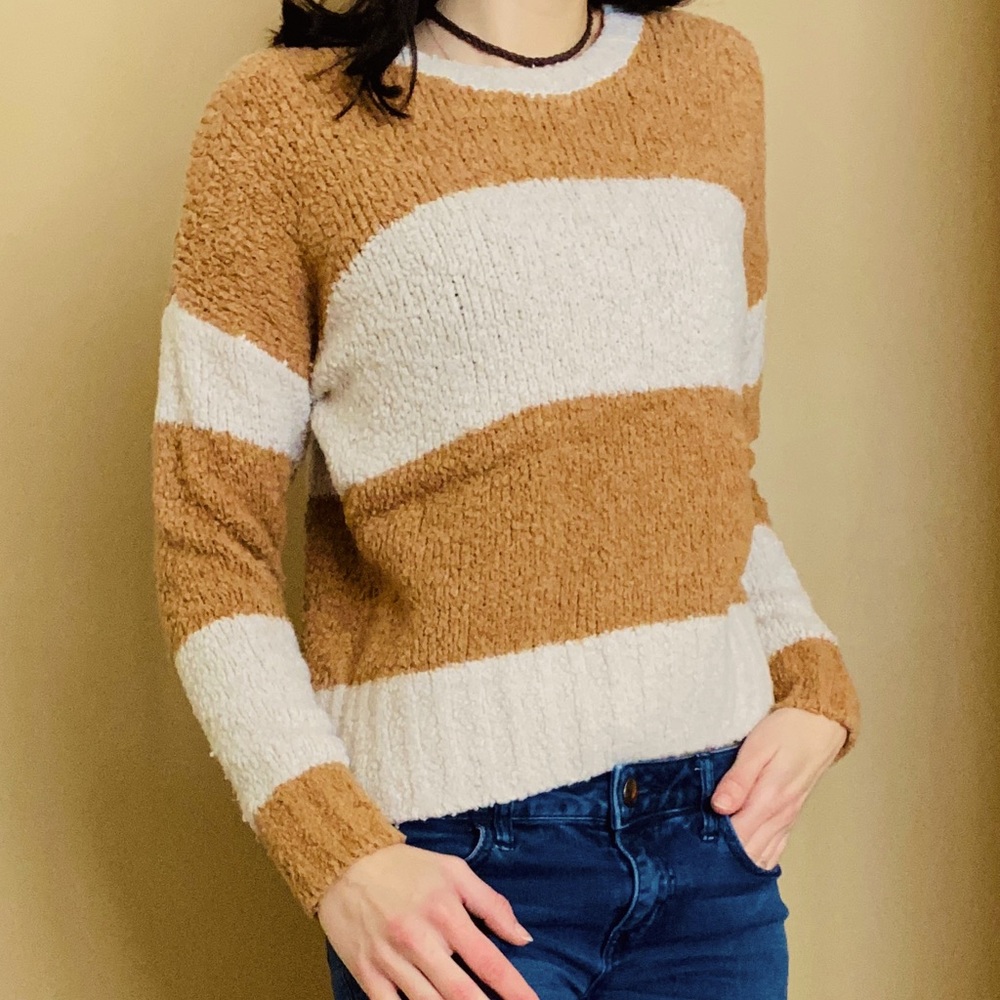 MADEWELL Chunky Knit Striped Sweater
